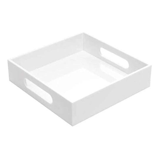 kevlang-white-sturdy-acrylic-tray-with-handles-8x8-inch-countertop-organizer-tray-for-kitchenbathroo-1