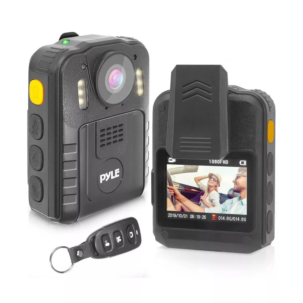 Pyle PPBCM92 Compact Wireless Night Vision Police Body Camera | Image