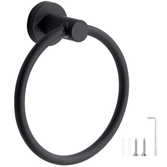 lerkely-towel-holder-black-stainless-steel-towel-rail-bath-towel-ring-wall-mounted-for-kitchen-bathr-1