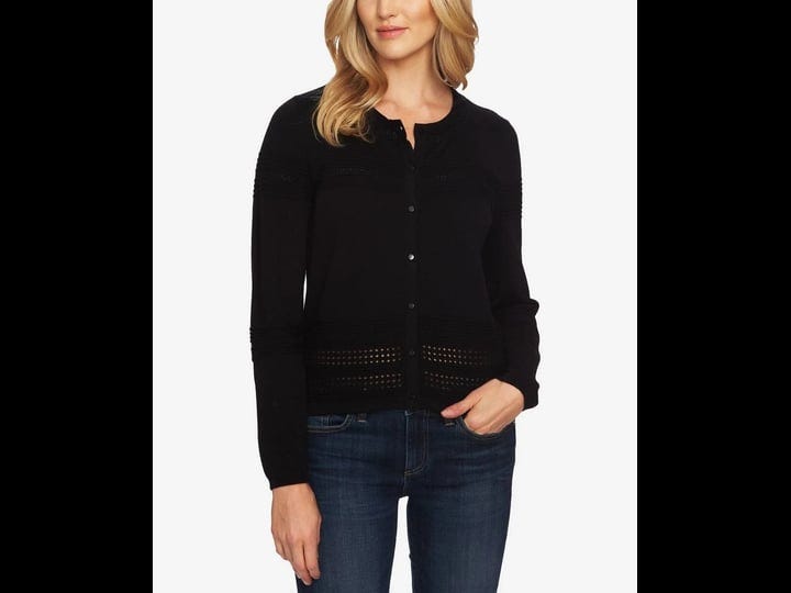 cece-womens-cotton-pointelle-trimcardigan-sweater-black-size-x-small-1