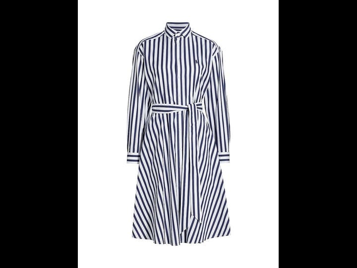 polo-ralph-lauren-womens-ela-belted-stripe-cotton-shirtdress-navy-white-size-0-1