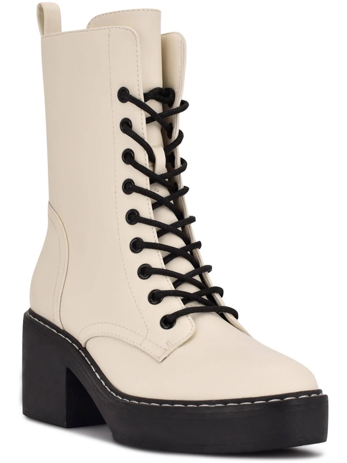 Stylish White Combat Boots for Women | Image