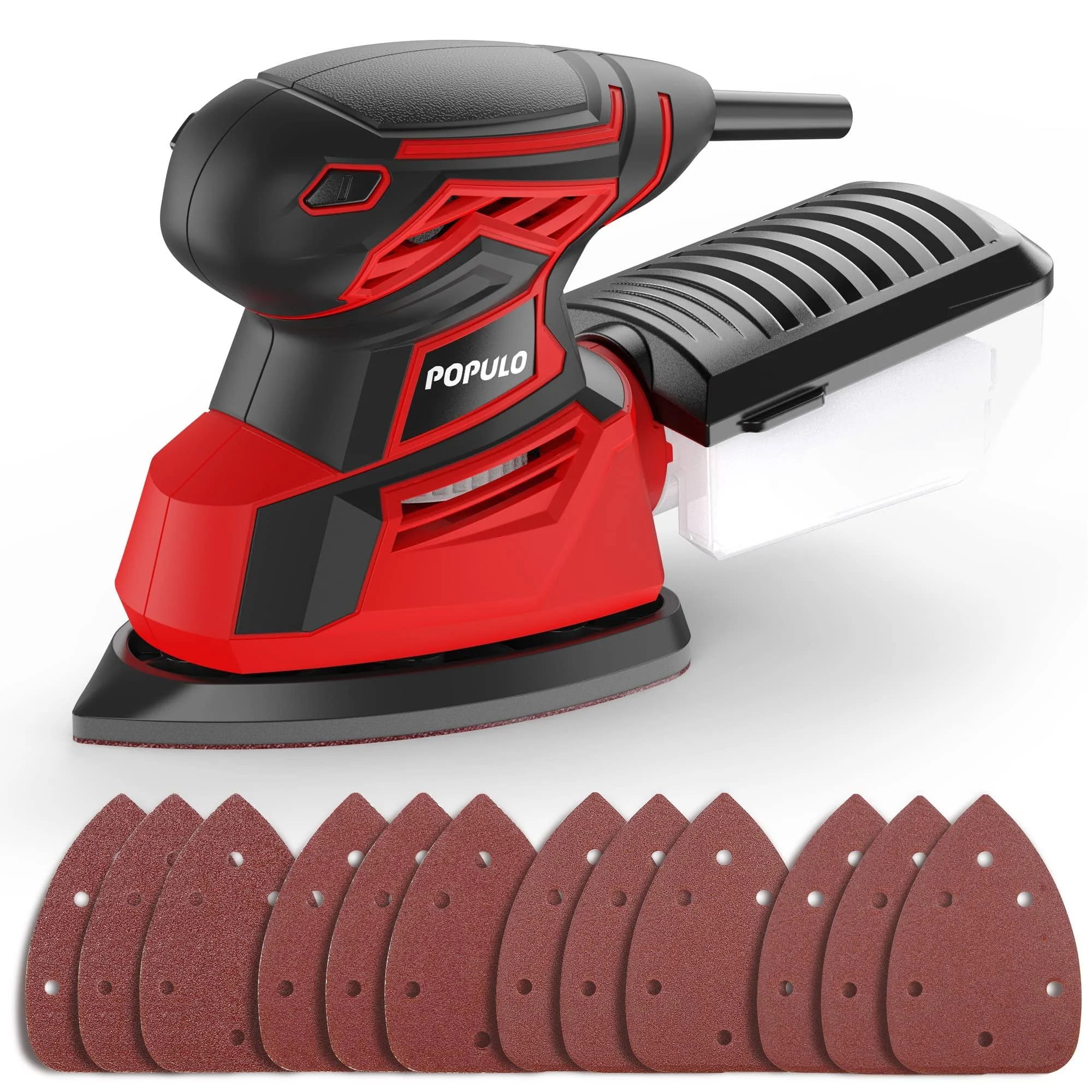 POPULO High-Powered Electric Palm Sander for Smooth Woodworking | Image