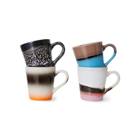 hkliving-ceramic-70s-espresso-mugs-funky-set-of-4-pieces-1