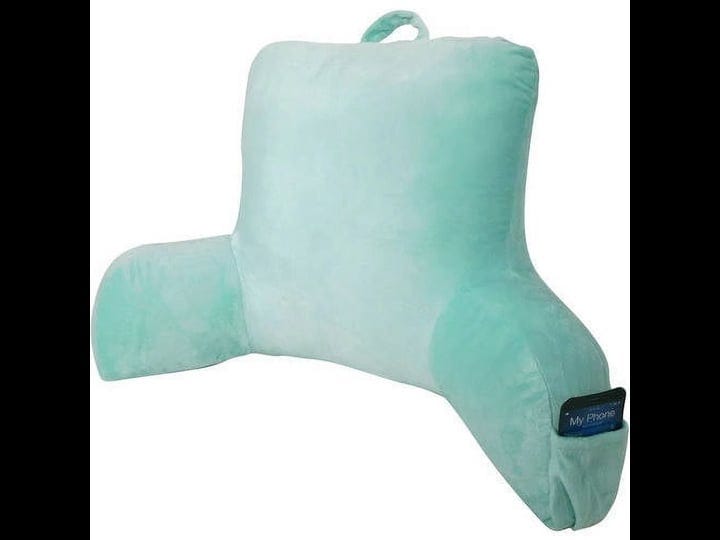 mainstays-plush-backrest-pillow-with-pocket-mint-green-1