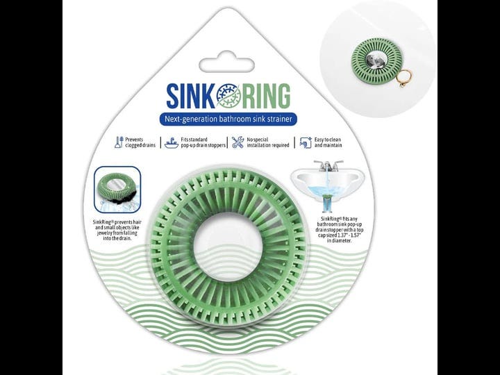 sinkring-the-ultimate-bathroom-sink-drain-protector-hair-catcher-strainer-snare-sage-green-1