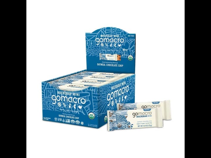 gomacro-macrobars-oatmeal-chocolate-chip-mini-24-pack-0-9-oz-bars-1