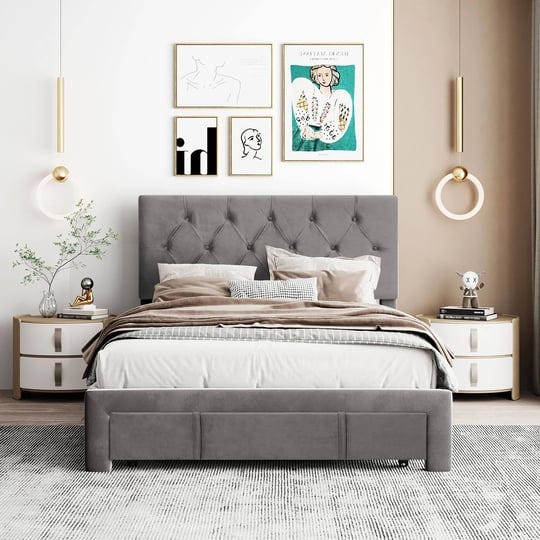 full-modern-upholstered-platform-bed-with-a-big-storage-drawer-and-classic-upholstered-headboard-no--1