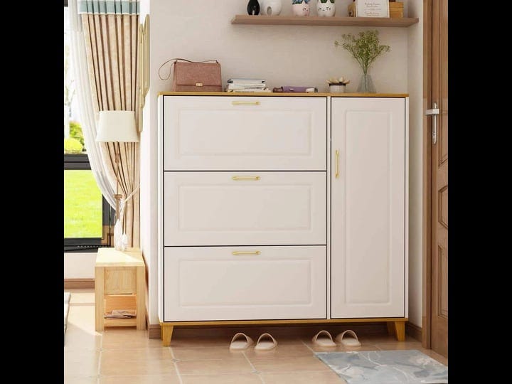 fufugaga-47-2-in-h-x-47-2-in-w-white-wood-shoe-storage-cabinet-with-cabinet-and-3-drawers-fits-up-to-1