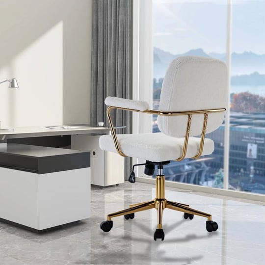 cute-vanity-chair-with-side-arms-and-wheels-white-1
