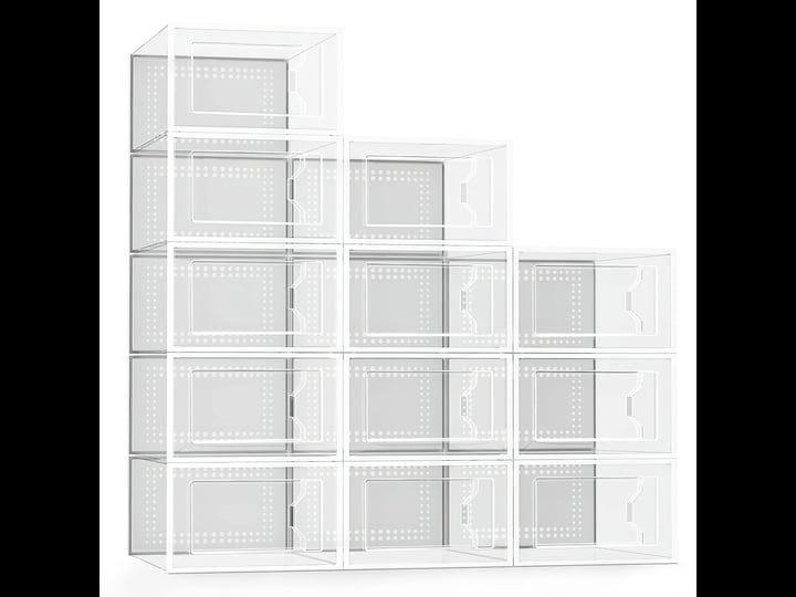 ensng-large-12-pack-shoe-storage-organizer-for-closet-clear-plastic-stackable-shoe-sneaker-container-1