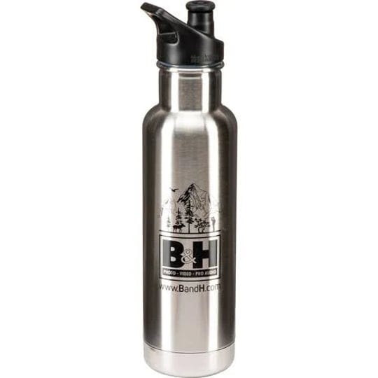 klean-kanteen-insulated-classic-bottle-with-bh-logo-20-oz-brushed-stainless-water-bottles-1004645