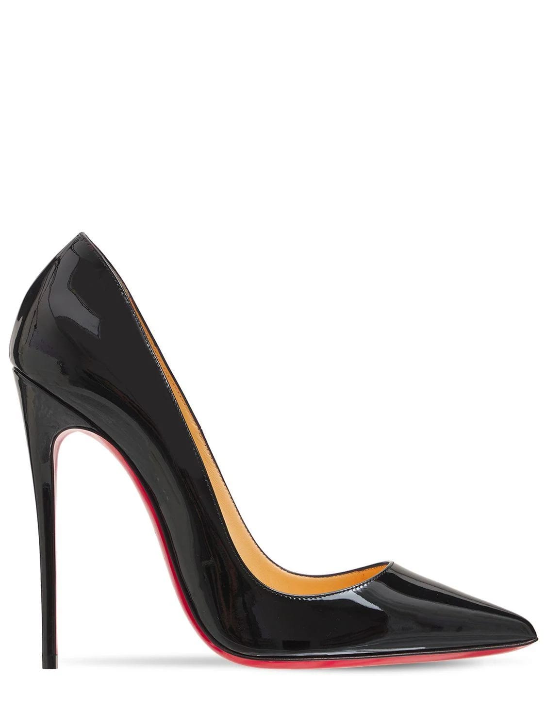 Luxury Pointed-Toe Patent Leather Pumps by Christian Louboutin | Image