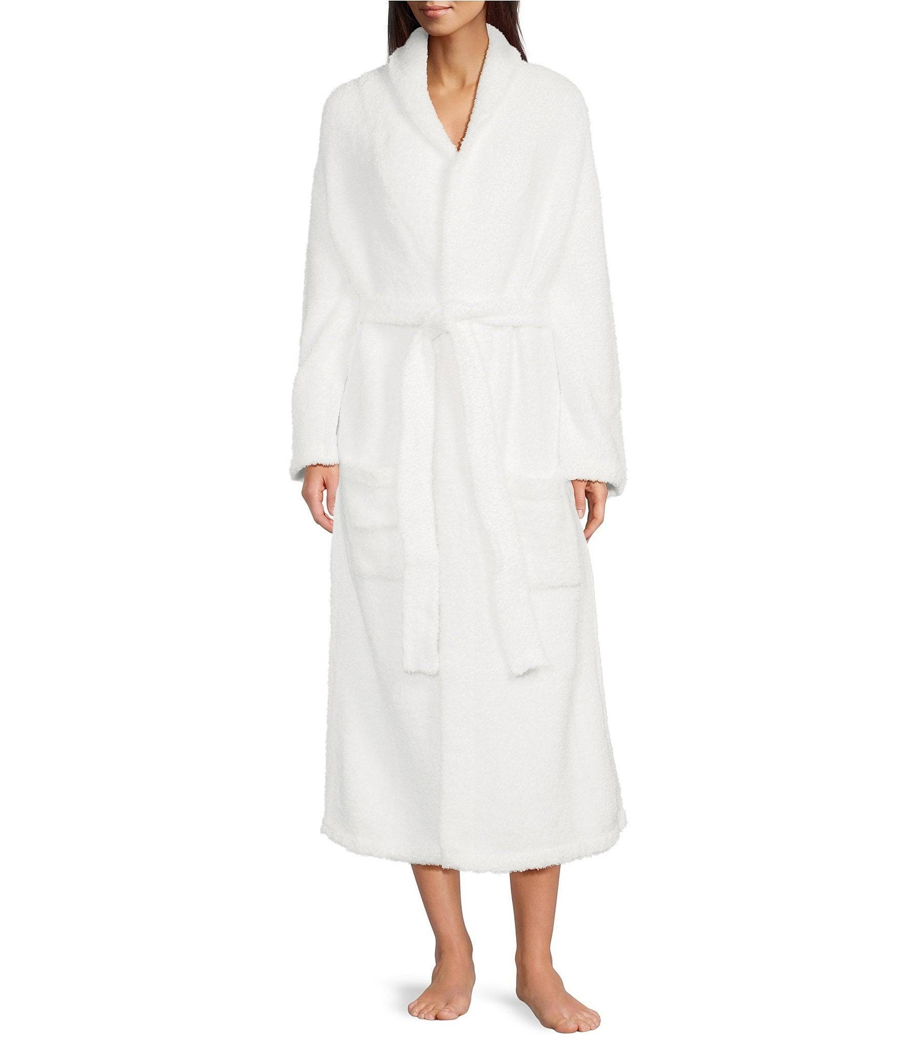 Soft and Comfortable White Long Robe by Barefoot Dreams | Image