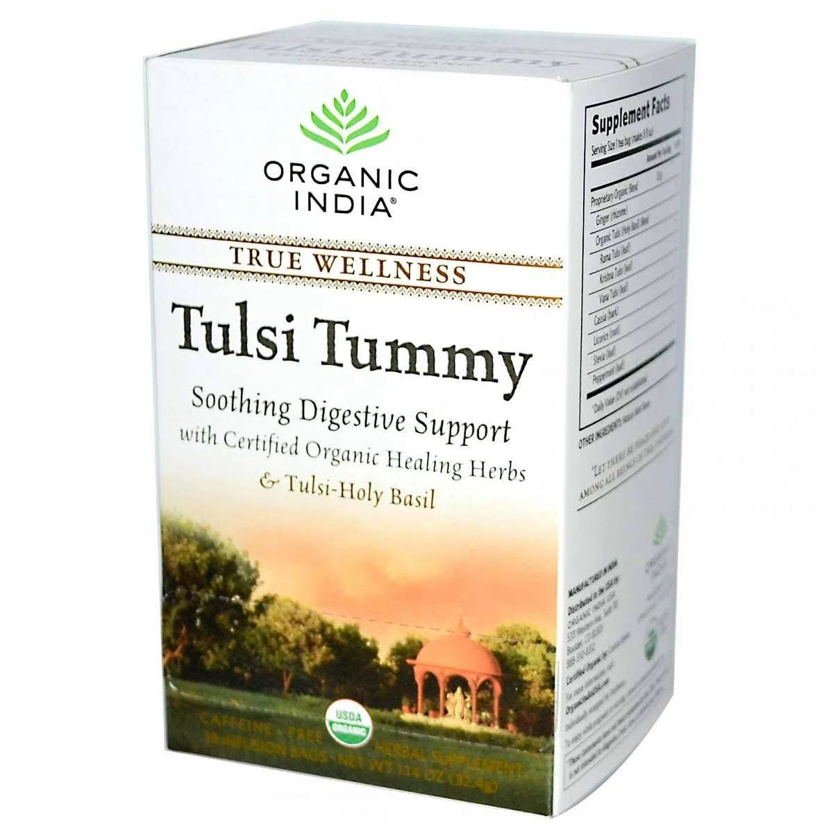 Organic India Tulsi Tummy Tea - Stress Relief and Immune Aid | Image