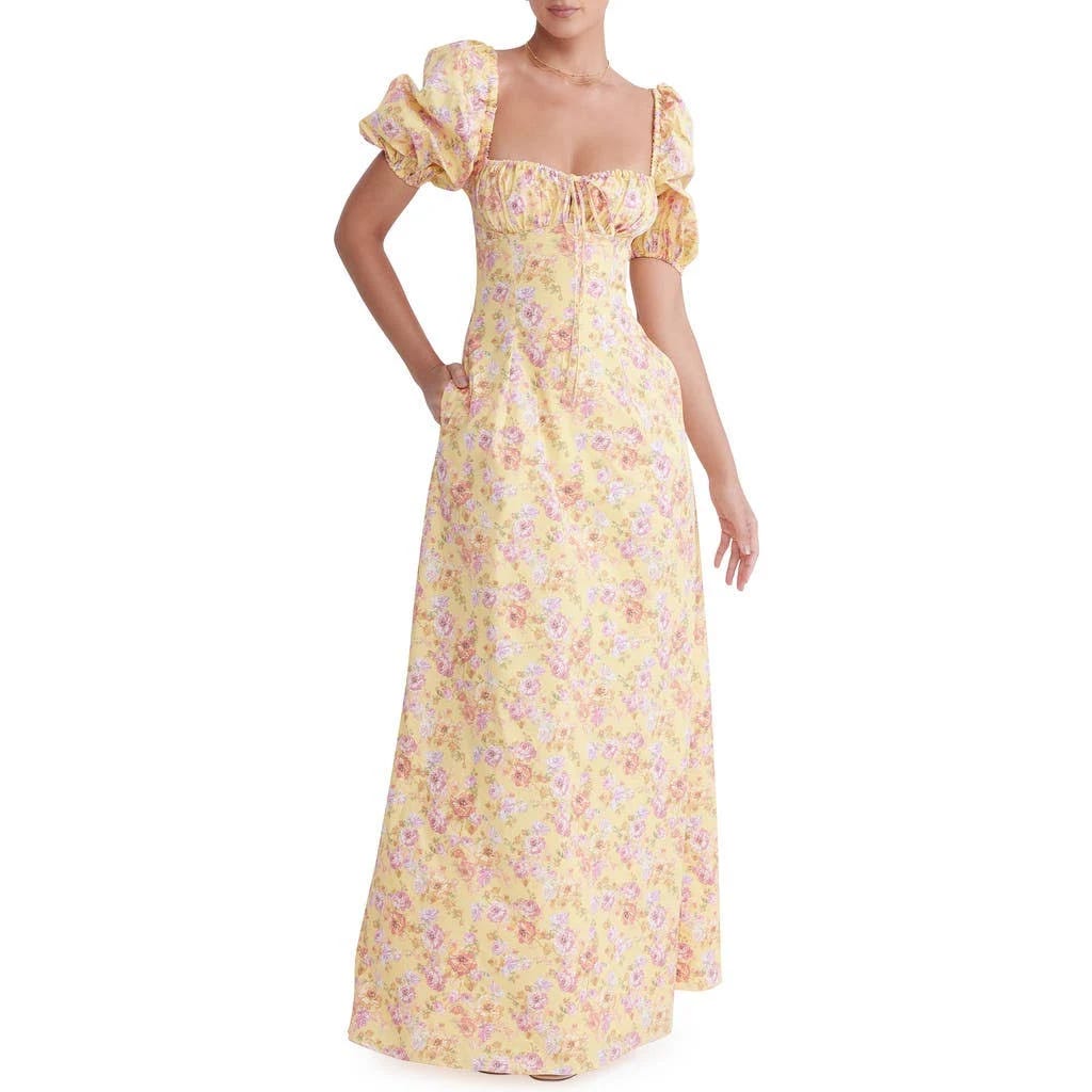 Butter Print Floral Maxi Dress - Perfect for Special Occasions | Image
