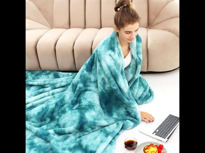 obinsm-warm-blanket-green-soft-fleece-blankets-throw-blankets-for-bed-1
