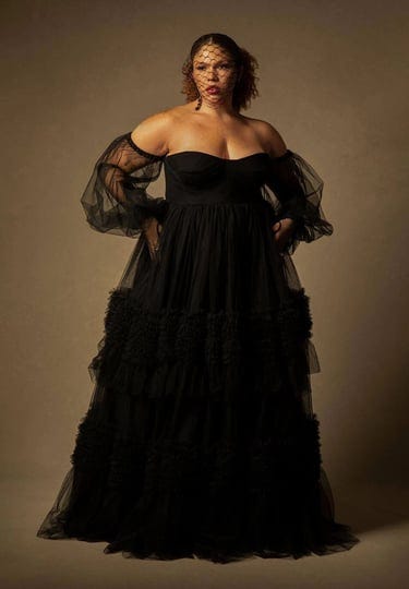 plus-size-womens-bridal-by-eloquii-tulle-bustier-ball-gown-in-black-size-14-1