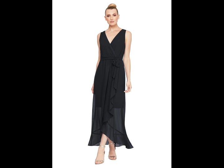 sl-fashions-ruffle-sleeveless-wrap-dress-in-black-at-nordstrom-size-7