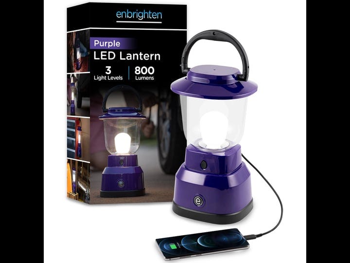 enbrighten-led-6d-usb-charging-lantern-purple-49553