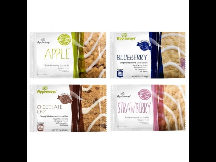 appleways-whole-grain-oatmeal-bar-variety-pack-strawberry-chocolate-chip-apple-blueberry-pack-of-13