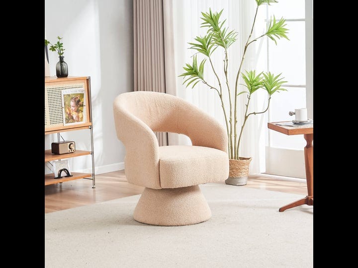 round-barrel-chair-in-fabric-for-living-room-bedroom-cream-1