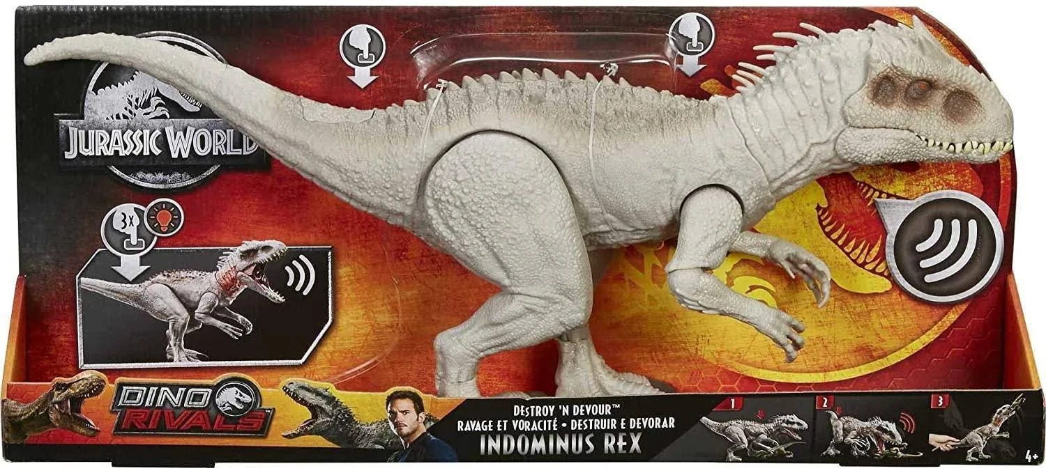 Unstoppable Indominus Rex Dinosaur Toy with Lights, Sounds, and Swallowing Action | Image