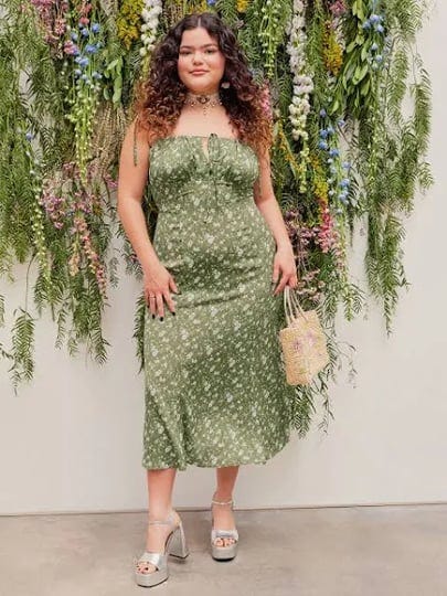 cider-curve-plus-floral-mermaid-knotted-maxi-dress-for-daily-casual-date-vacation3xl-green-1