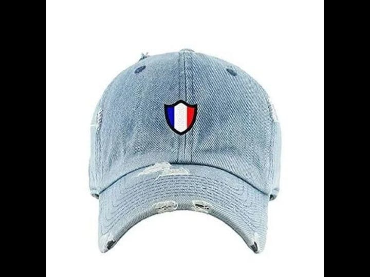 tech-design-france-french-flag-vintage-baseball-cap-embroidered-cotton-adjustable-distressed-dad-hat-1