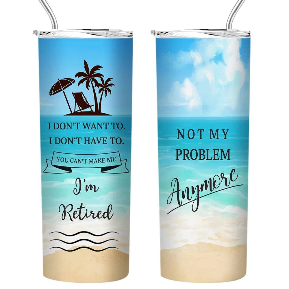 Fatbaby Retirement Tumbler Cup - Happy Retirement Gifts for Women | Image