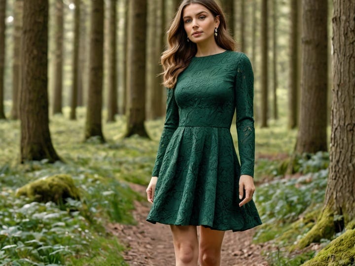 Forest-Green-Long-Sleeve-Dress-2