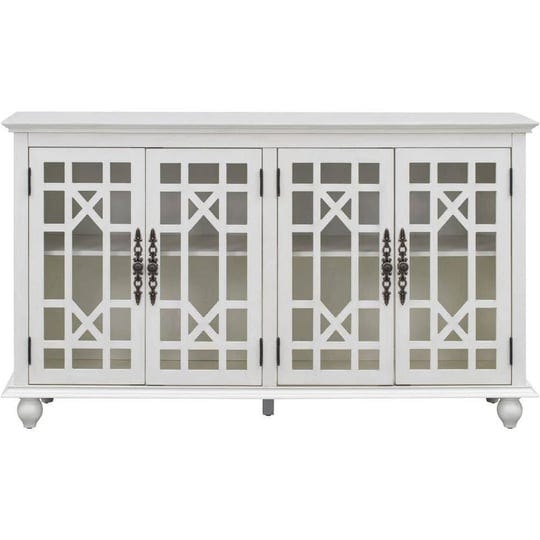60-in-w-x-15-7-in-d-x-33-8-in-h-antique-white-linen-cabinet-with-adjustable-height-shelves-metal-han-1