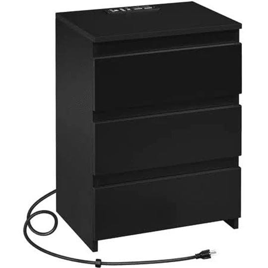 easyfashion-minimalistic-3-drawer-nightstand-with-charging-station-black-1