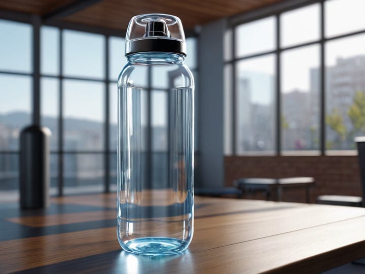 Clear Water Bottle with Straw-4