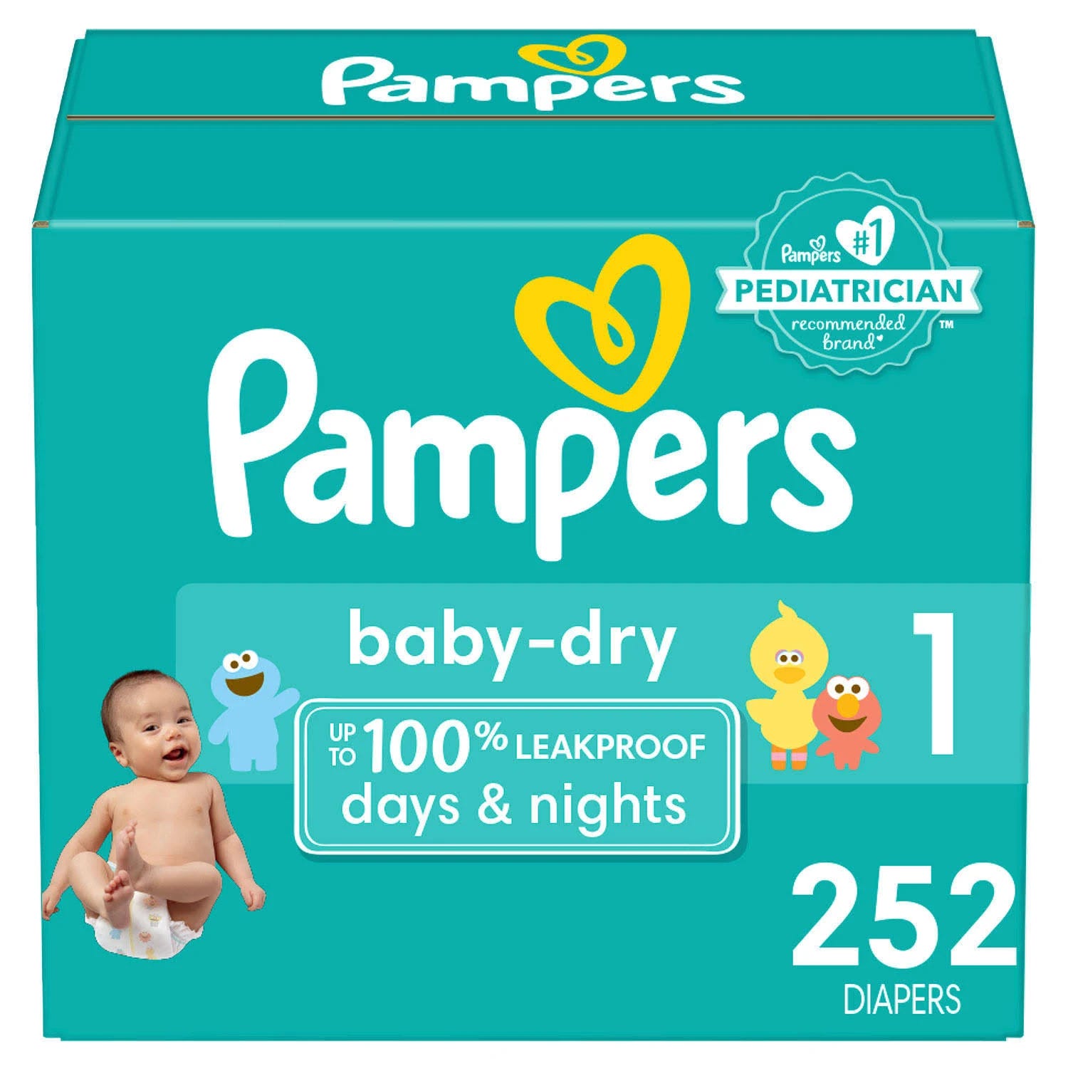 Pampers Baby Dry Diapers: High-Quality, Parents' Choice for One Month Supply | Image