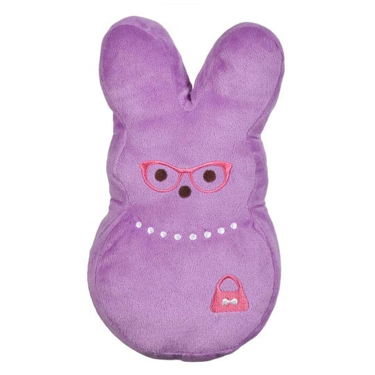 peeps-bunny-plush-squeaker-pet-toy-purple-12-in-1