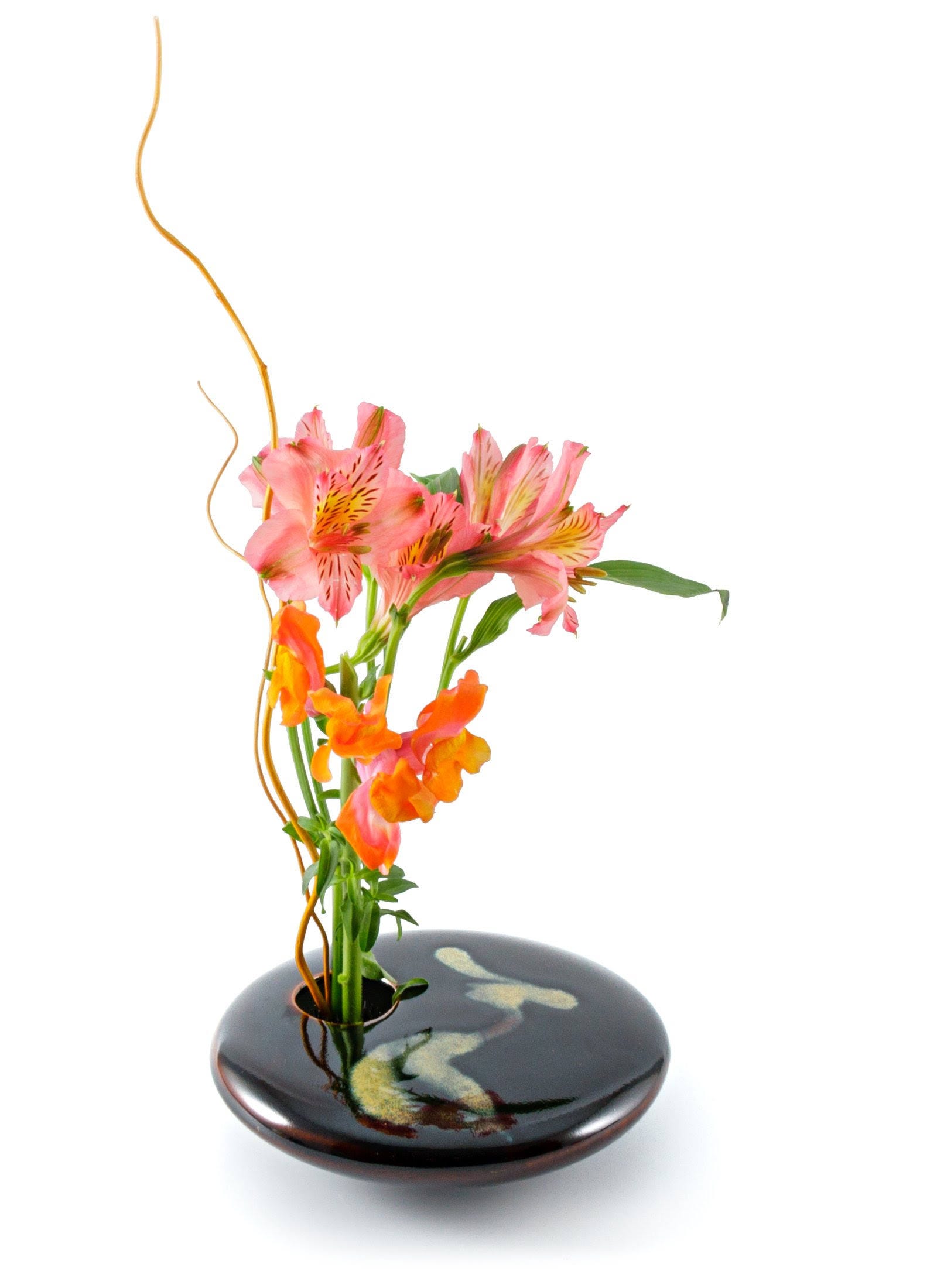 Japanese-Inspired Handmade Georgetown Pottery Round Ikebana Vase | Image