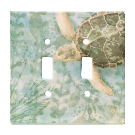 sea-turtle-2-gang-toggle-light-switch-wall-plate-rightside-design-1