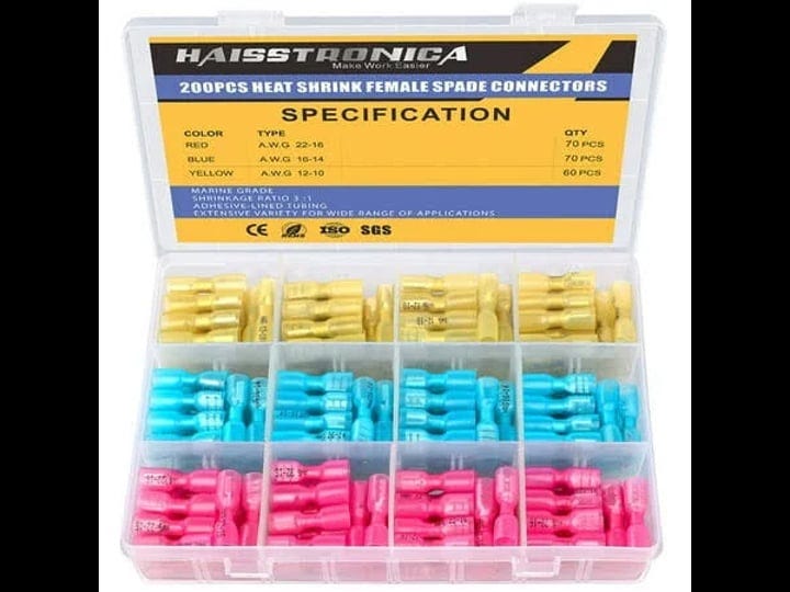 haisstronica-200pcs-heat-shrink-female-spade-connectors22-10-gauge-electrical-spade-terminlasquick-d-1