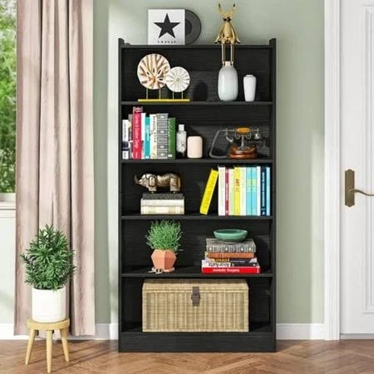 tribesigns-72-inch-6-tier-modern-bookcase-black-library-bookshelf-with-spacious-storage-shelves-styl-1