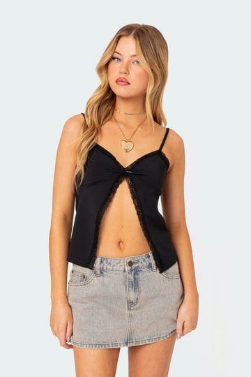 edikted-lace-trim-split-front-top-black-medium-1