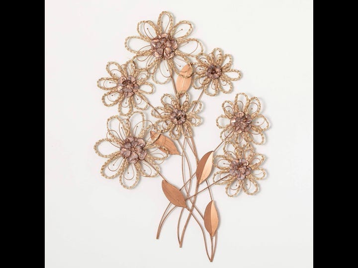 sullivans-36-75-copper-seagrass-floral-artwork-metal-1