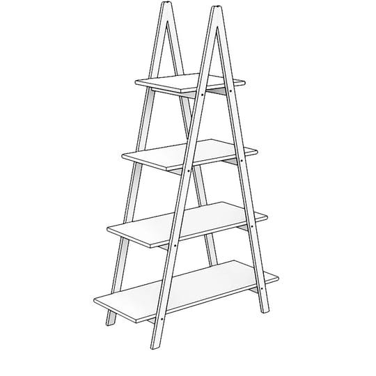 simplie-fun-solid-bamboo-wood-oxford-a-frame-ladder-display-bookshelf-white-1
