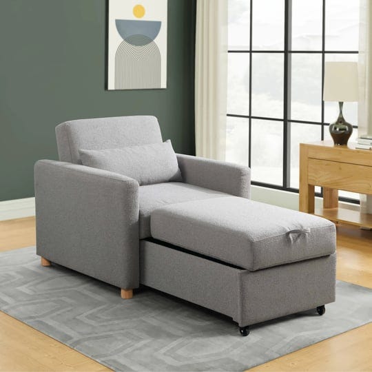 serta-canton-convertible-chair-grey-boucle-1