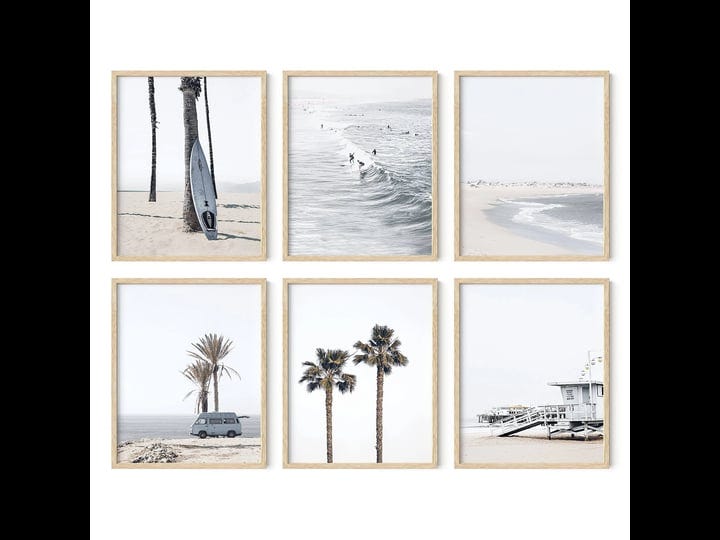 haus-and-hues-beach-posters-and-beach-wall-decor-set-of-6-beach-art-prints-black-and-white-beach-pic-1