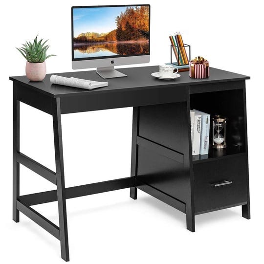giantex-wooden-computer-desk-home-office-desk-w-large-storage-space-multipurpose-ladder-writing-stud-1