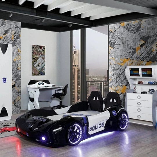 police-twin-race-car-bed-with-led-lights-sound-fx-1