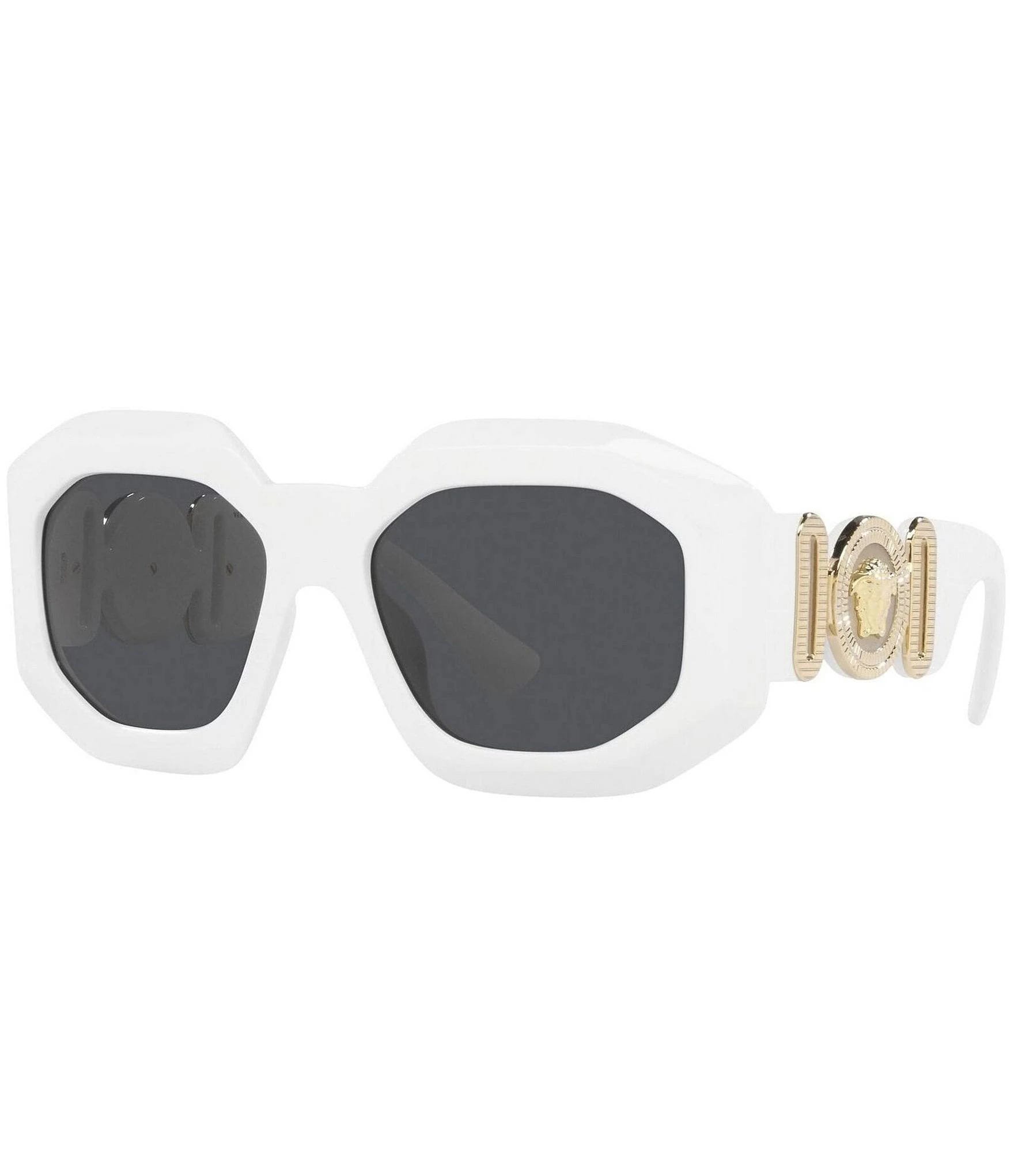 Oversized White Sunglasses by Versace | Image