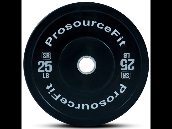 prosourcefit-solid-rubber-bumper-plates-with-steel-insert-25-lbs-1