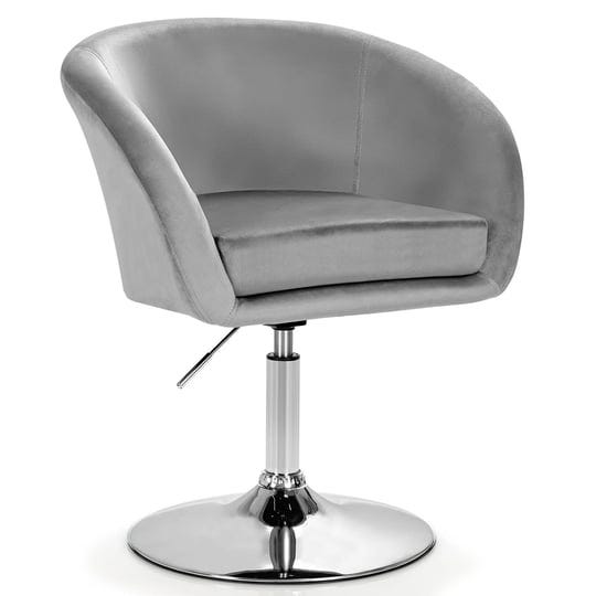 height-adjustable-modern-velvet-makeup-chair-with-chrome-frame-grey-1-1